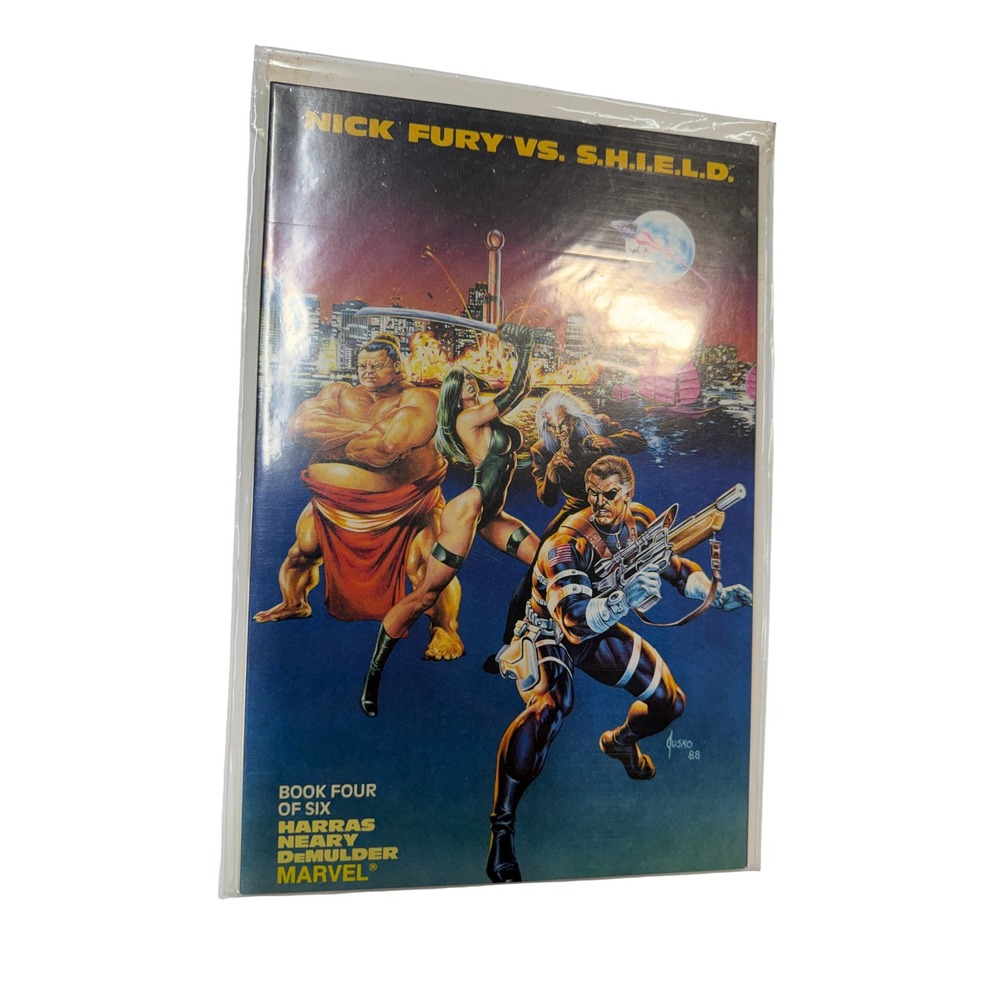 Marvel Nick Fury vs SHIELD Book 4 of 6 1988 Copper Age Comic Joe Jusko Cover